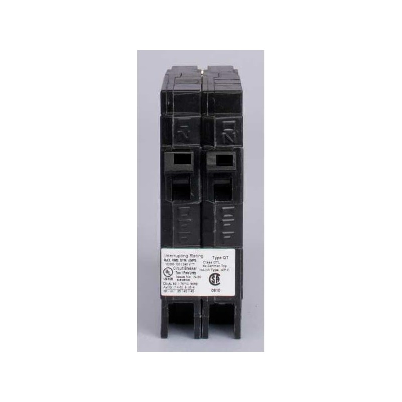 Siemens Q1520 15/20 Amp Tandem Single-Pole Type QT Circuit Breaker