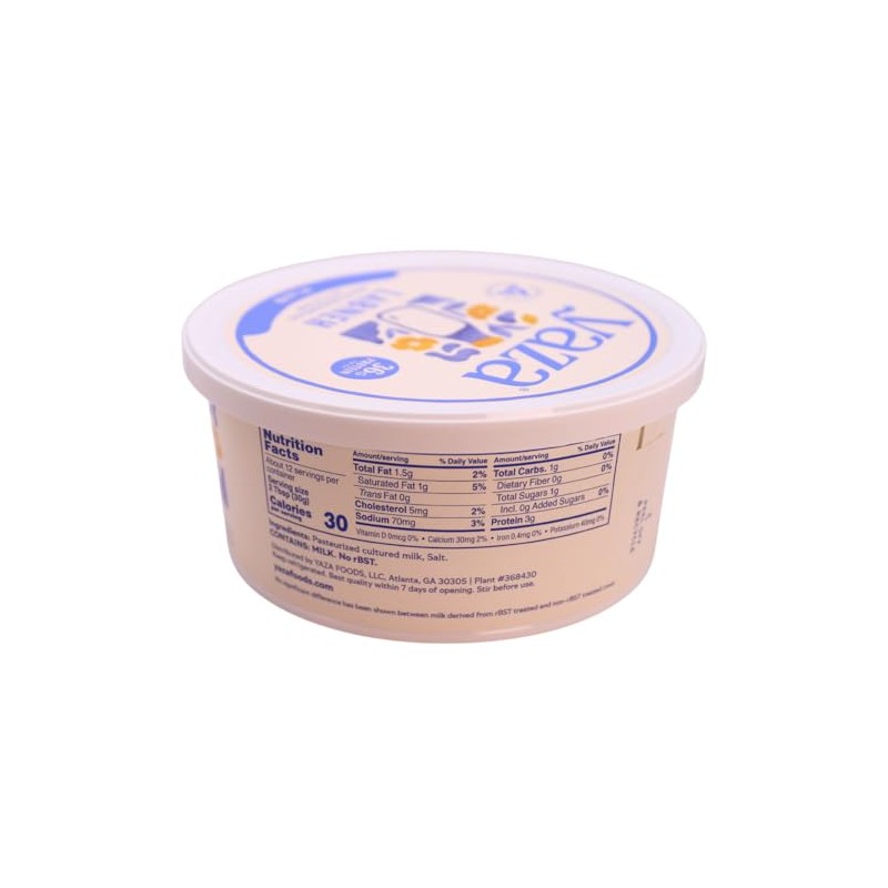Yaza Plain Labneh, 12 OZ