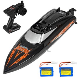 Cheerwing Skater RC Boat, Self-Righting Remote Control Boat for Kids & Adults, 25km/h High Speed Racing Boats Toys for Pools & Lakes, 2 Batteries