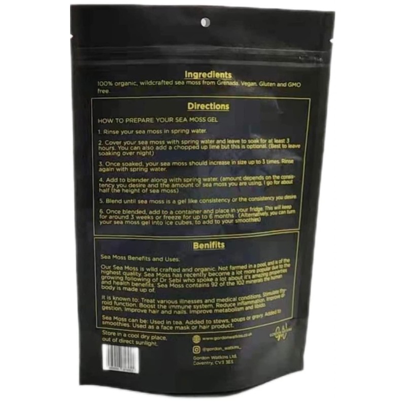 Sea Moss (raw) (Golden, 100g)