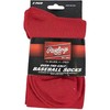 Baseball Socks 2 Pair (Small/Scarlet Red)
