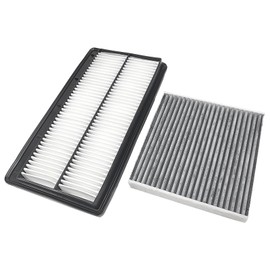 QT182-12607 CABIN&ENGINE AIR FILTER for 2022-2024 Acura MDX 3.5L V6 Gas All Models,Pilot 3.5L(2023-2024），Replacement for CP182, CF11182,80292-TF0-G01, 80291-T5R-A01, 80291-TF0-405, 80291-TF0-E01