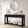kinbor Sofa Console Table Long, Wood Sofa Table, Entrance Tables