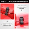 ASLONG 2PCS Hood Latches Catch Kit with U.S. Flag Style