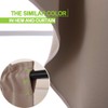 NICETOWN Blackout Pole Pocket Kitchen Tier Curtains- Tailored Scalloped Valances/Swags