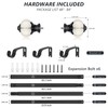 Ceramic Curtain Rods for Windows 48 to 84 Inch,1 Inch