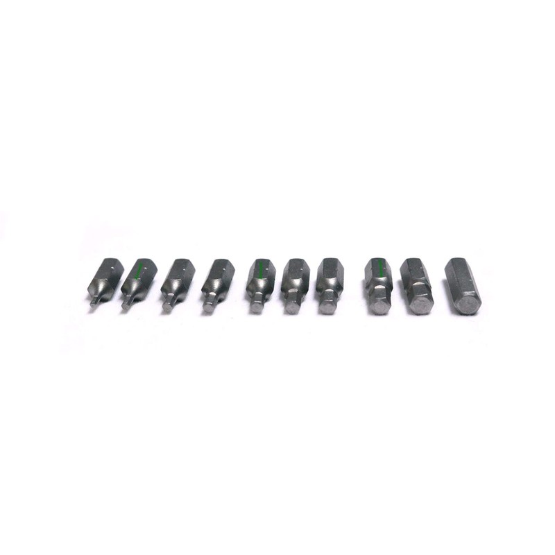 Barnwell Set of 10 Hexagon/Hex/Allen Imperial Screwdriver Bits 1/16",5/64",3/32",1/4"