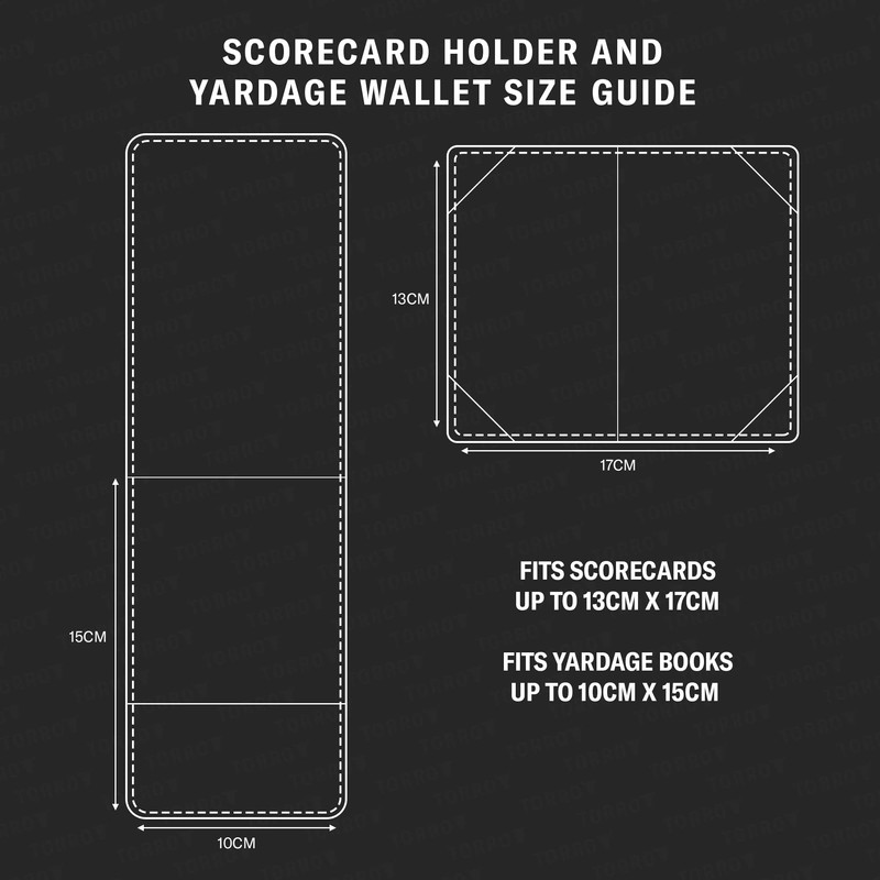 TORRO Golf Scorecard and Yardage Book Holder – Genuine Leather
