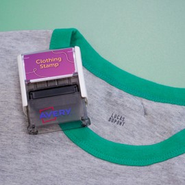 Avery Clothing Stamp, Stamp for Marking Clothes - Resistant, Customisable - 1000+ Markings Cstamp Suitable for Dark and Light Fabrics