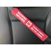 Hearing Impaired Cochlear Implant Medical Alert Seat Belt Cover (Ruby