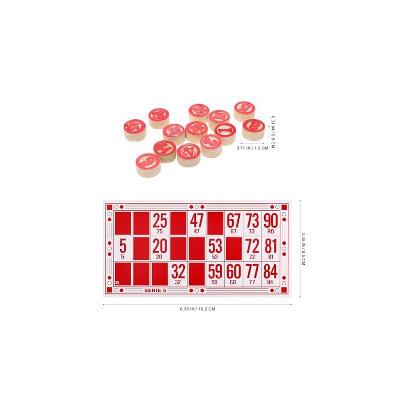 Totority Juego de lotería rusa Juego de tarjetas de bingo