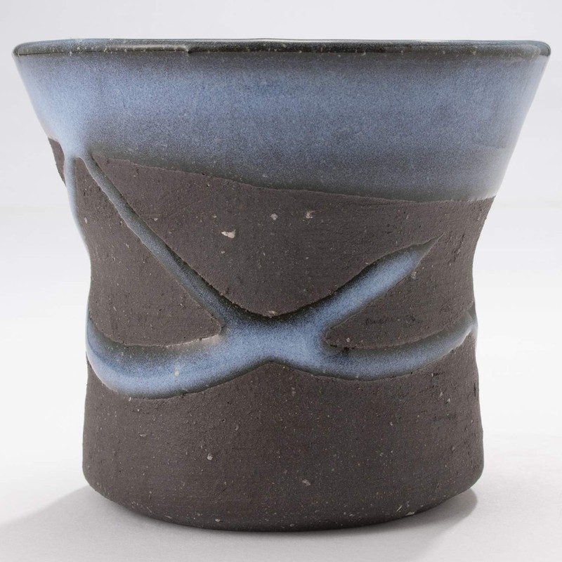 Marui Pottery Shigaraki Ware Hephimon, Old, Azure