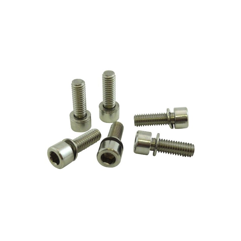 Ruler Stainless Steel Bolt Set, 6 Pieces, M5 x 18