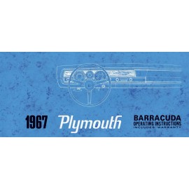 1967 Plymouth Barracuda Owner's Manual - COLOR