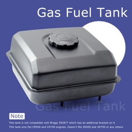 Lisnhlin Gas Fuel Tank Replacement for Briggs and Stratton Model CR750 CR950 163cc 208cc 5HP 6.5HP OHV Engine Pressure Washer Water Pump for Toro for Yardmax Chipper Shredder Log Splitter