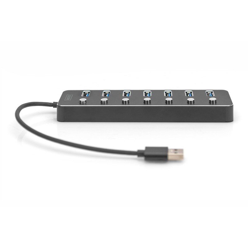 DIGITUS USB Hub - 7 Ports - USB 3.0 -
