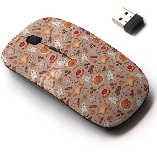 mouse inalámbrico 2.4G con bonito diseño de patrón para todos