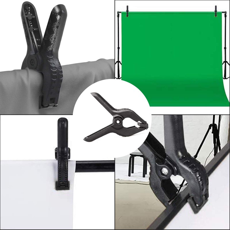 PYXEL STUDIO Backdrop Clamps, Heavy Duty 4.5 inch, Spring Photo