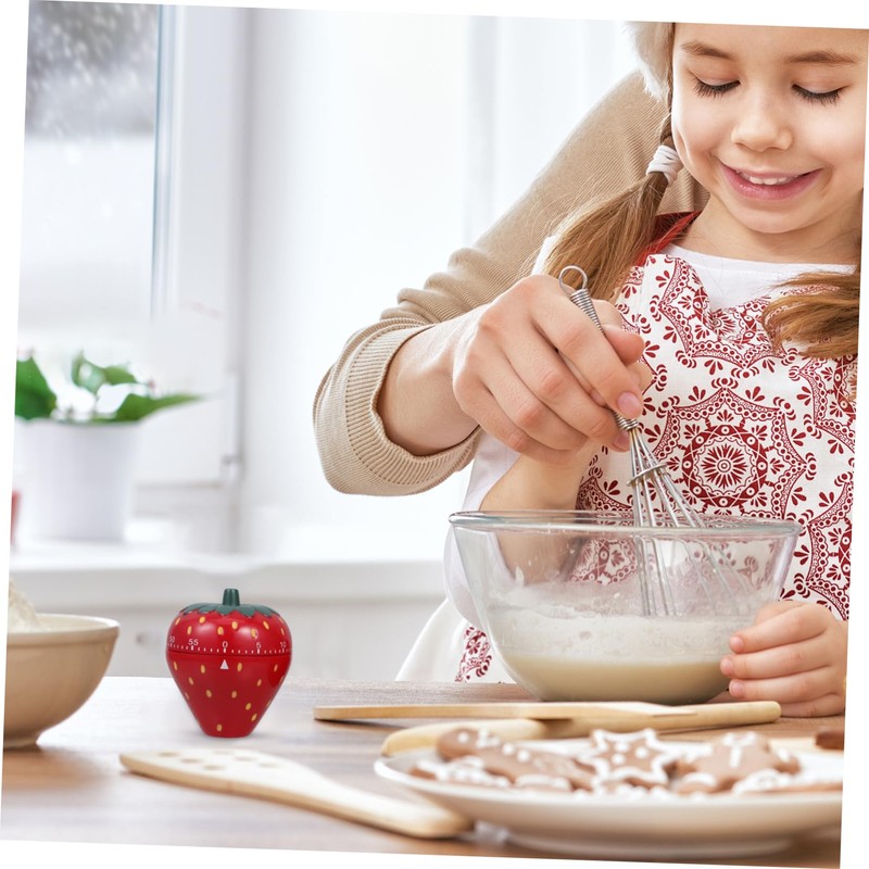 iplusmile 2pcs 60 Cute Kitchen Timer Mechanical Countdown Timer for