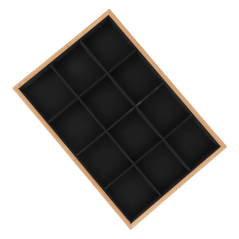 12 Grid Jewelry Tray Soft Elegant Appearance Strong Light Weight