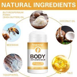 Fengyang 2 x anti-chafing stick, anti-friction cream, anti-chafing thigh stick, anti-chafing stick, thigh rubbing stick, protective balm thigh, anti-chafing stick