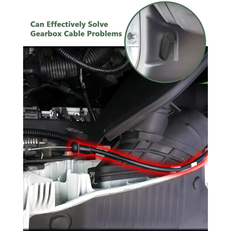 Hood Release Cable Pull Handle Assembly Fit for Ford Fusion