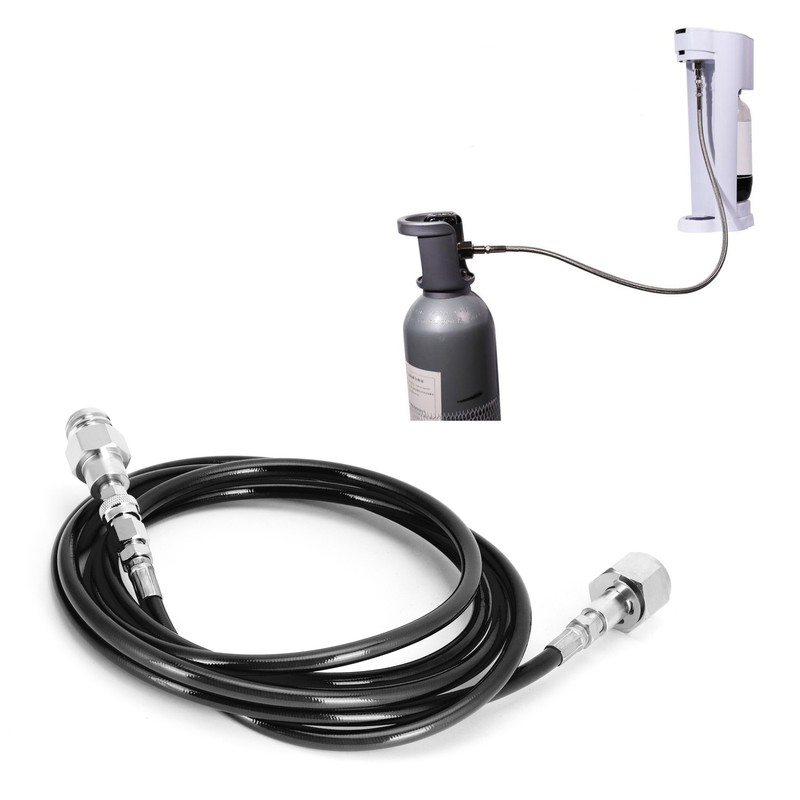 G5/8‑14 2.5m External Soda Hose Universal CO2 Gas Cylinder Refilling