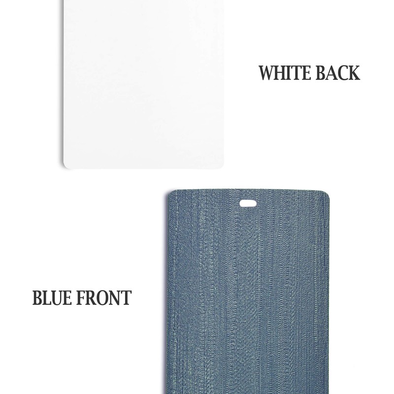 DALIX Arctic Blue Vertical Blind Texture Slats Sliding Door 98.5