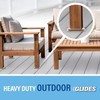 Softtouch 2.87 x 0.87 Inch Rectangle Plastic Self-Stick Furniture Sliders