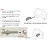 QCAA Solid Brass Dutch Door Bolt, 4", US10B ORB Oil