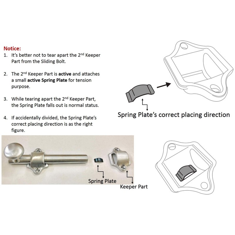 QCAA Solid Brass Dutch Door Bolt, 4", US10B ORB Oil