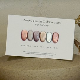 Aurora Queen Diesel Aurora Queen Master Nail Diary 6 Piece Set Magnetic Gel / 디젤 오로라퀸 마스터 네일 다이어리 6종 세트 자석젤