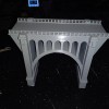 Spencer-3D HO Scale One Arch Viaduct Short bridge 5 Sections