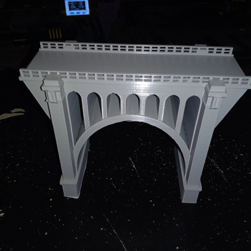 Spencer-3D HO Scale One Arch Viaduct Short bridge 5 Sections
