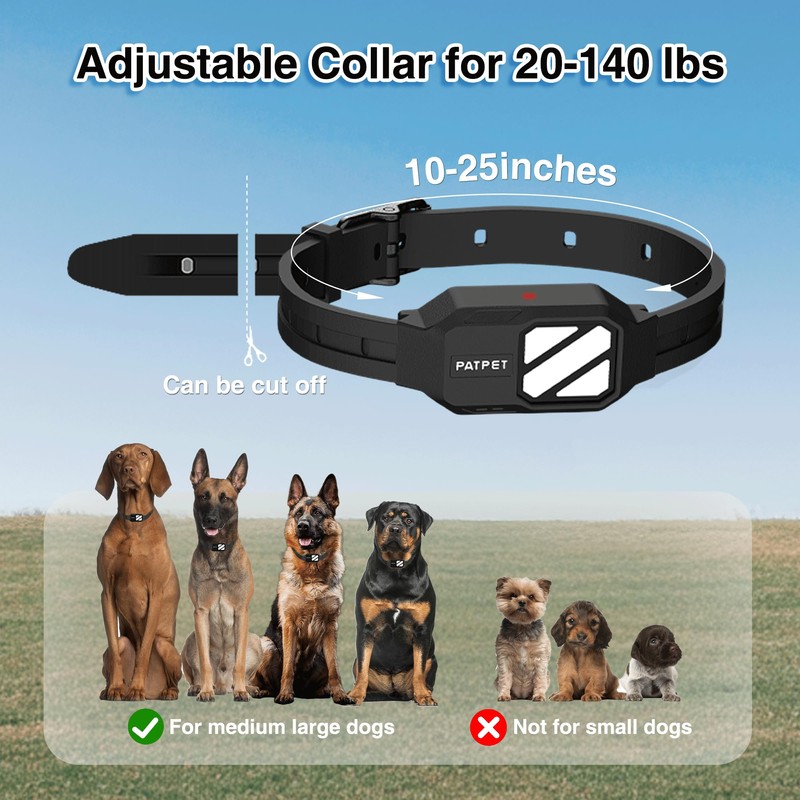 PATPET Dog Training Collar with Night Lights - 4200FT Waterproof