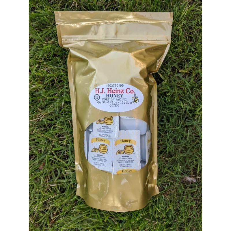 HEINZ HONEY SINGLE SERVE 50 Packs in Bag KOSHER .42oz