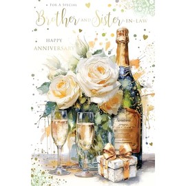 BROTHER and SISTER-IN-LAW Anniversary card In Style Range