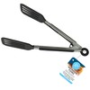 R&M International 96921 Mini 8" Spatula Tong with Locking Handle,