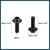 TUCKBOLD 10pcs M5 Motorcycle Windscreen Screw Fairing Windscreen Bolt Black