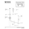 Moen 11985 Replacement Bathroom Sink Pivot Rod for 50/50 Bathroom