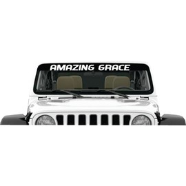Amazing Grace Banner Decal Sticker Blessed Christian Jesus God Bible Family Car Faith