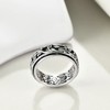 YAFEINI Fidget Ring Sterling Silver Anxiety Ring for Women Filigree