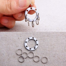 Ocobudbxw Titanium Steel Keychain Pocket Clip Multi-Purpose Pocket Suspension Clip Keyring