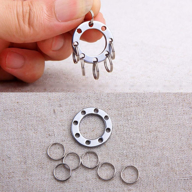 Ocobudbxw Titanium Steel Keychain Pocket Clip Multi-Purpose Pocket Suspension Clip