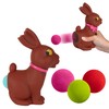 Hog Wild Chocolate Bunny Easter Popper Toy - Shoot Foam