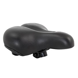 HUKITECH Professional Anatomical Gel Comfort Bicycle Saddle (20 x 25 cm) for City MTB Trekking Bikes - Bicycle Saddle Tour City Bike Padding Women Men
