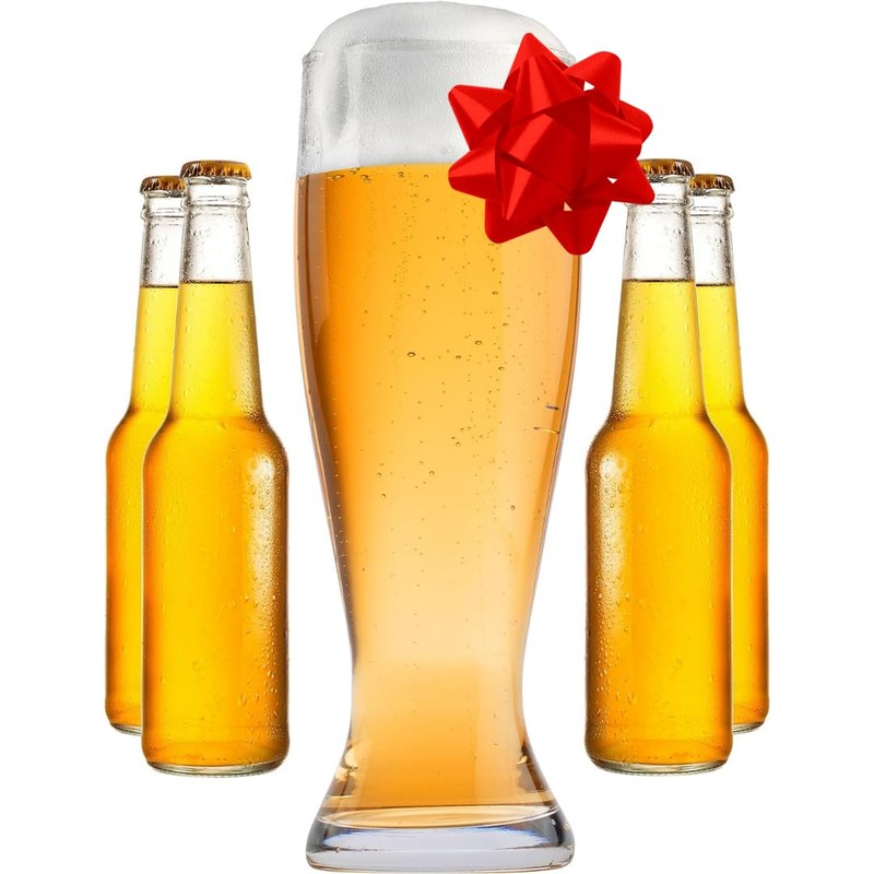 Oversized Extra Large Giant Beer Glass - 53oz - Holds