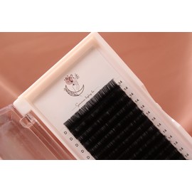 Sammie Lashes LA Individual Classic/Volume Lash Extensions | 0.03, 0.05 diameter | 9mm - 16mm length | C Curl, D Curl | Easy Fan | Synthetic Mink (10mm, 0.05 D Curl)