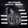 CUBARO Cigar Lighter with V Cutter – Triple Jet Torch