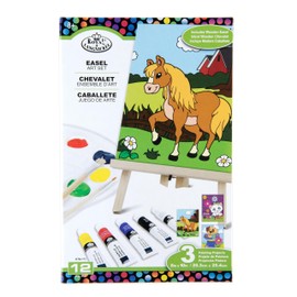 Royal & Langnickel Big Kids 12pc Wood Easel Art Set